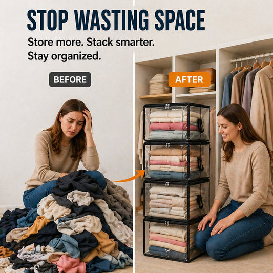 🔥UP TO 49% OFF🔥📦Large Heavy-Duty Thick Plastic Clear Storage