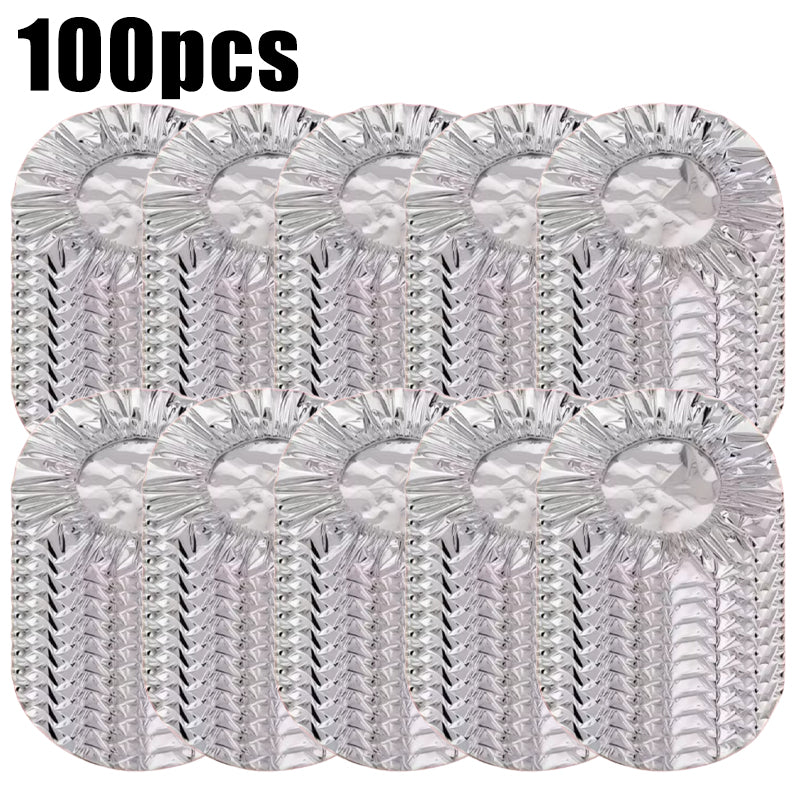 Reusable Aluminum Foil Insulation Covers – Thermal Food Storage Caps for Keeping Meals Warm & Fresh