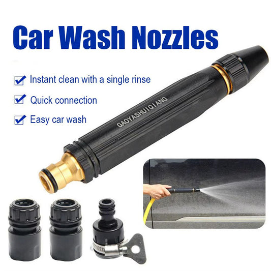 4-In-1 High-Pressure Water Spray Gun Set - Multi-Functional Garden Hose Nozzle for Grime Blasting