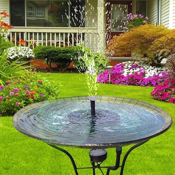 [BUY 2 AND GET AN EXTRA 10% OFF] 🎁☀️Solar-Powered Bird Bath Fountain Pump – 4-in-1 Versatile Nozzle Kit for Garden, Pool & Pond