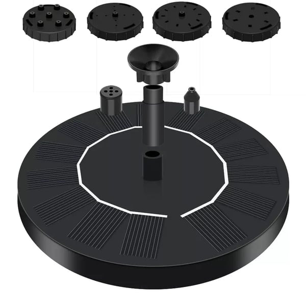 [BUY 2 AND GET AN EXTRA 10% OFF] 🎁☀️Solar-Powered Bird Bath Fountain Pump – 4-in-1 Versatile Nozzle Kit for Garden, Pool & Pond
