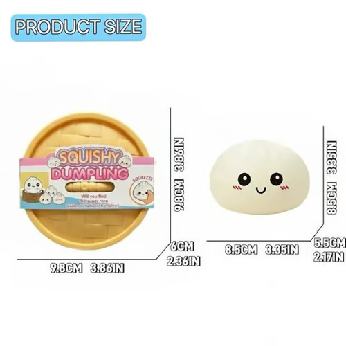 Buy 1 Get 1 Free: Mystery Dumpling Squishy Fidget Toy – Stress-Relieving Blind Box Bun Collectible