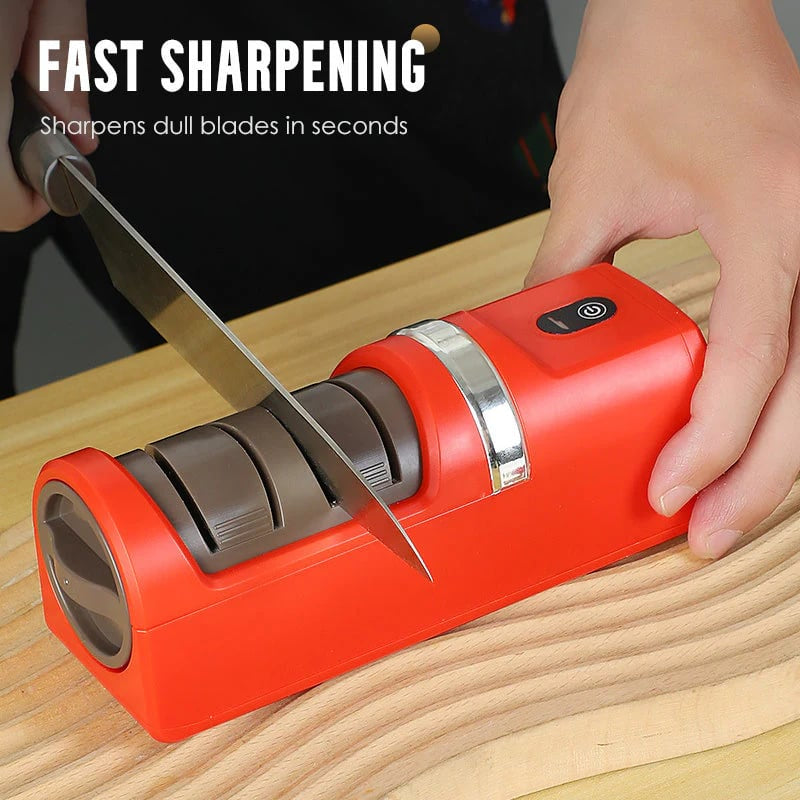 Buy 2 Get an Extra 10% Off🔥🔥Smart Electric Kitchen Knife Sharpener - Professional 10-Second Quick Sharpening Tool | Multi-Functional Motorized Blade & Scissors Sharpener