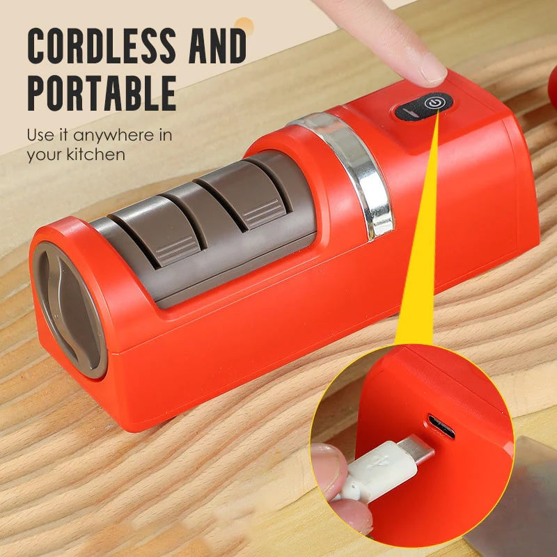 Buy 2 Get an Extra 10% Off🔥🔥Smart Electric Kitchen Knife Sharpener - Professional 10-Second Quick Sharpening Tool | Multi-Functional Motorized Blade & Scissors Sharpener