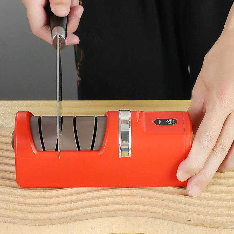 Buy 2 Get an Extra 10% Off🔥🔥Smart Electric Kitchen Knife Sharpener - Professional 10-Second Quick Sharpening Tool | Multi-Functional Motorized Blade & Scissors Sharpener