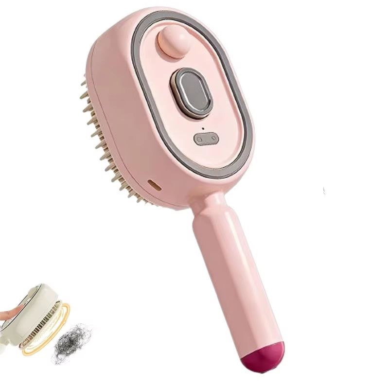 Buy 2 Get an Extra 20% Off🔥🔥Electric Spray Air Cushion Massage Comb | Infrared Red Blue Light Hair Growth Scalp Massager | 3-in-1 Smart Anti-Static Detangling Brush