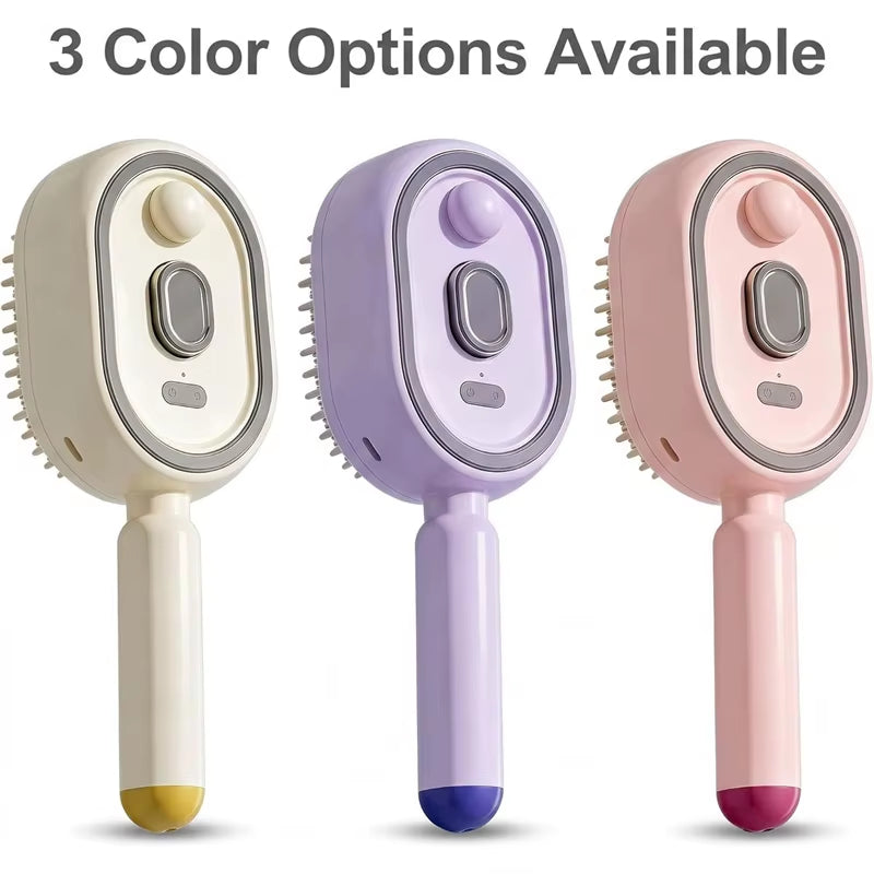 Buy 2 Get an Extra 20% Off🔥🔥Electric Spray Air Cushion Massage Comb | Infrared Red Blue Light Hair Growth Scalp Massager | 3-in-1 Smart Anti-Static Detangling Brush