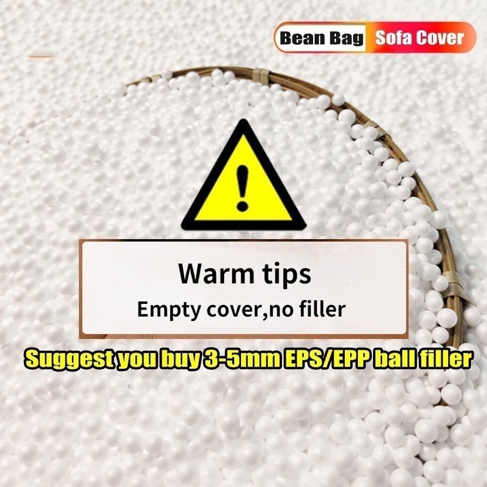 Floating Bean Bag Pool Float Chair Cover, Water-Resistant Luxury Lounge Pool Bed Shell for Adults (Cover Only)