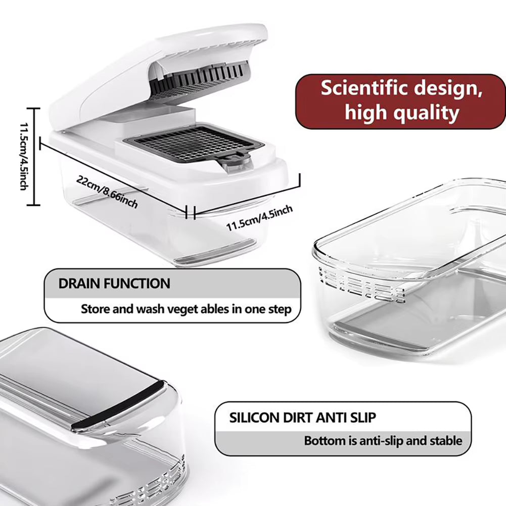 [BUY 2 AND GET AN EXTRA 10% OFF] 15-in-1 Professional Vegetable Chopper | Multi-functional Kitchen Slicer & Dicer with 15 Blades for Meal Prep