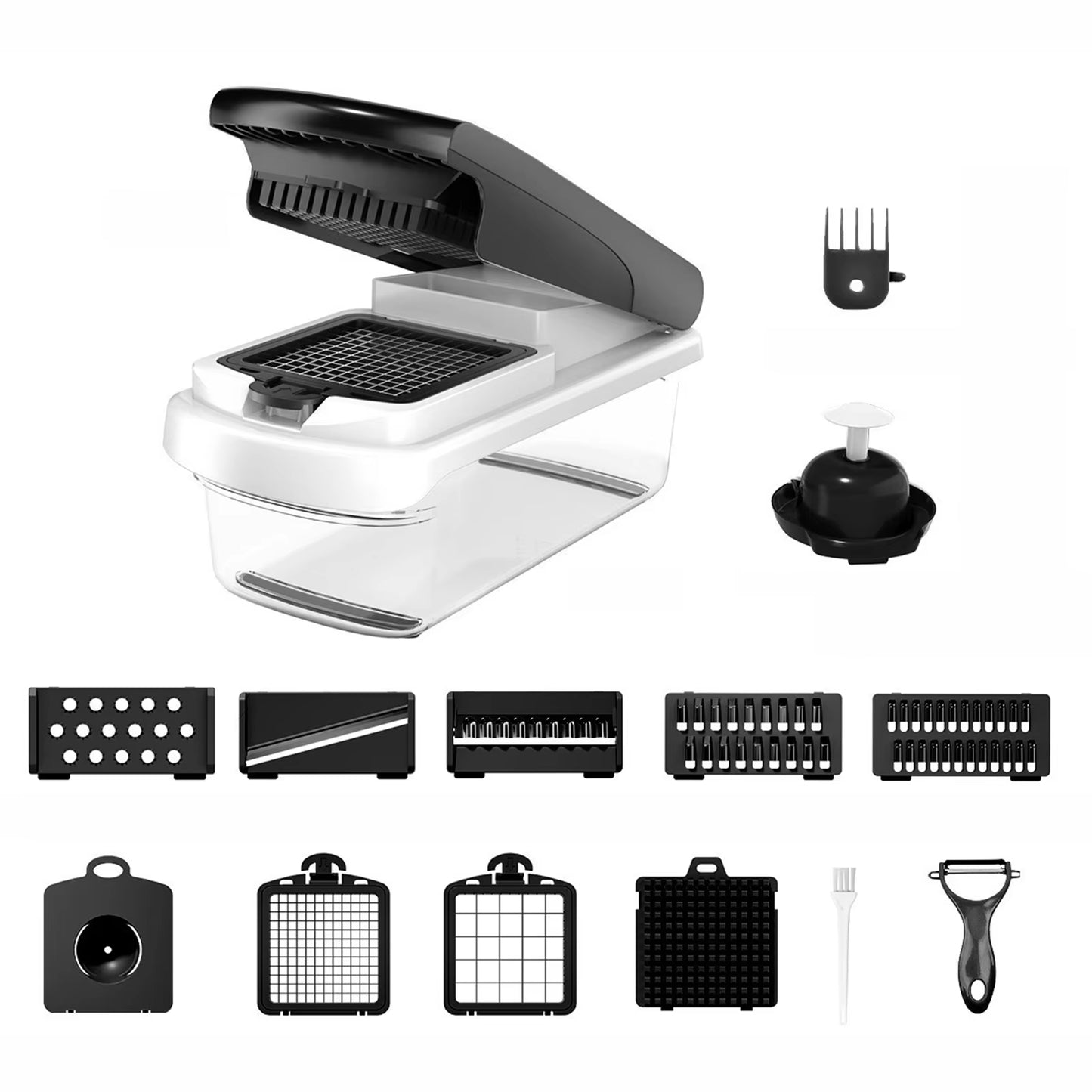 [BUY 2 AND GET AN EXTRA 10% OFF] 15-in-1 Professional Vegetable Chopper | Multi-functional Kitchen Slicer & Dicer with 15 Blades for Meal Prep