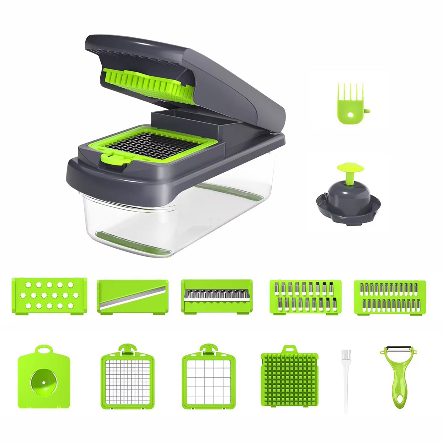 [BUY 2 AND GET AN EXTRA 10% OFF] 15-in-1 Professional Vegetable Chopper | Multi-functional Kitchen Slicer & Dicer with 15 Blades for Meal Prep