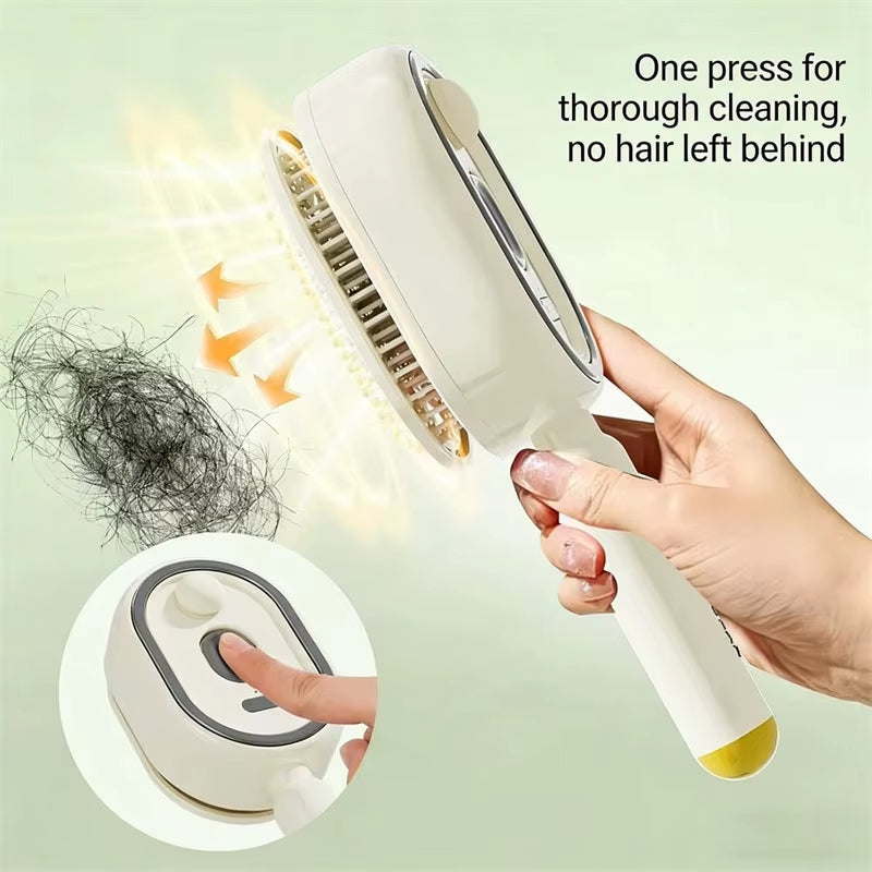 Buy 2 Get an Extra 20% Off🔥🔥Electric Spray Air Cushion Massage Comb | Infrared Red Blue Light Hair Growth Scalp Massager | 3-in-1 Smart Anti-Static Detangling Brush