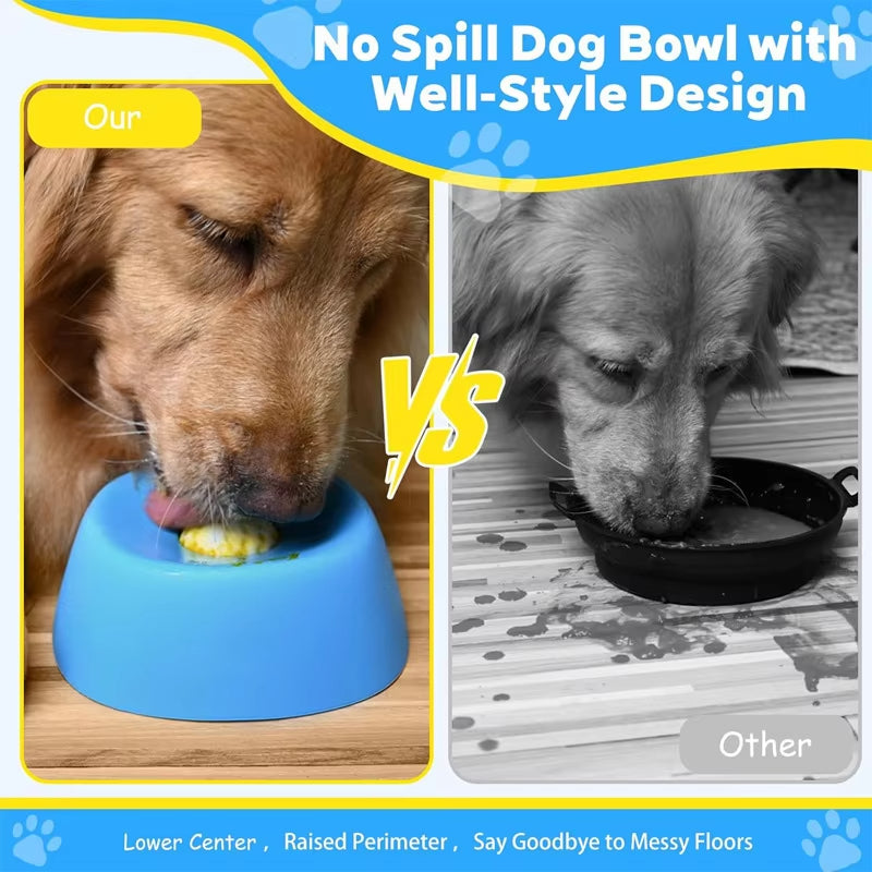 [BUY 2 AND GET AN EXTRA 20% OFF] 2-in-1 Slow Feeder Dog Bowl &amp; Lick Mat | Anti-Choking Pet Bowl for Liquid Treats, Yogurt &amp; Bone Broth - Non-Slip, 3/4 Cup