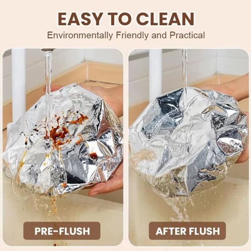 Reusable Aluminum Foil Insulation Covers – Thermal Food Storage Caps for Keeping Meals Warm & Fresh