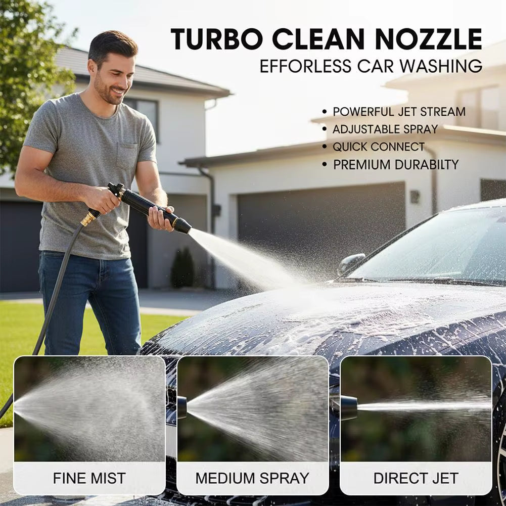 Ensemble de pistolets pulvérisateurs d'eau haute pression 4-en-1 - Buse de tuyau d'arrosage multifonctionnelle pour le décrassage