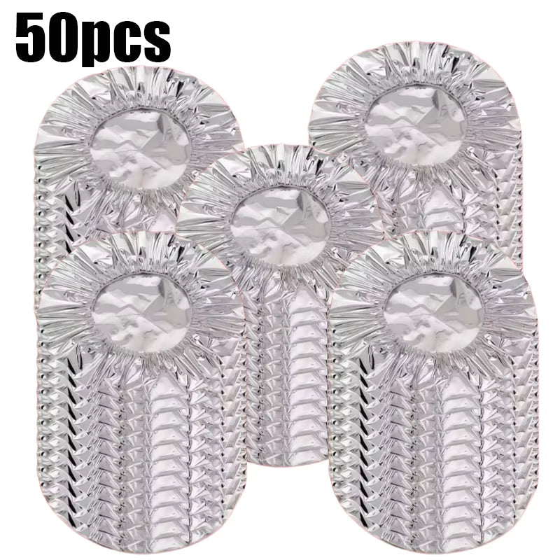 Reusable Aluminum Foil Insulation Covers – Thermal Food Storage Caps for Keeping Meals Warm & Fresh