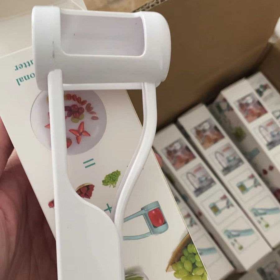 Quick Grape & Cherry Tomato Slicer – Portable Fruit Cutter for Healthy Salads & Kids' Snacks