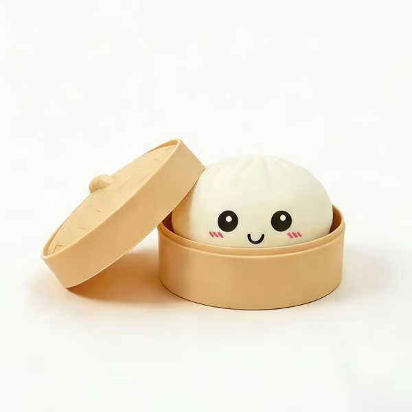 Buy 1 Get 1 Free: Mystery Dumpling Squishy Fidget Toy – Stress-Relieving Blind Box Bun Collectible
