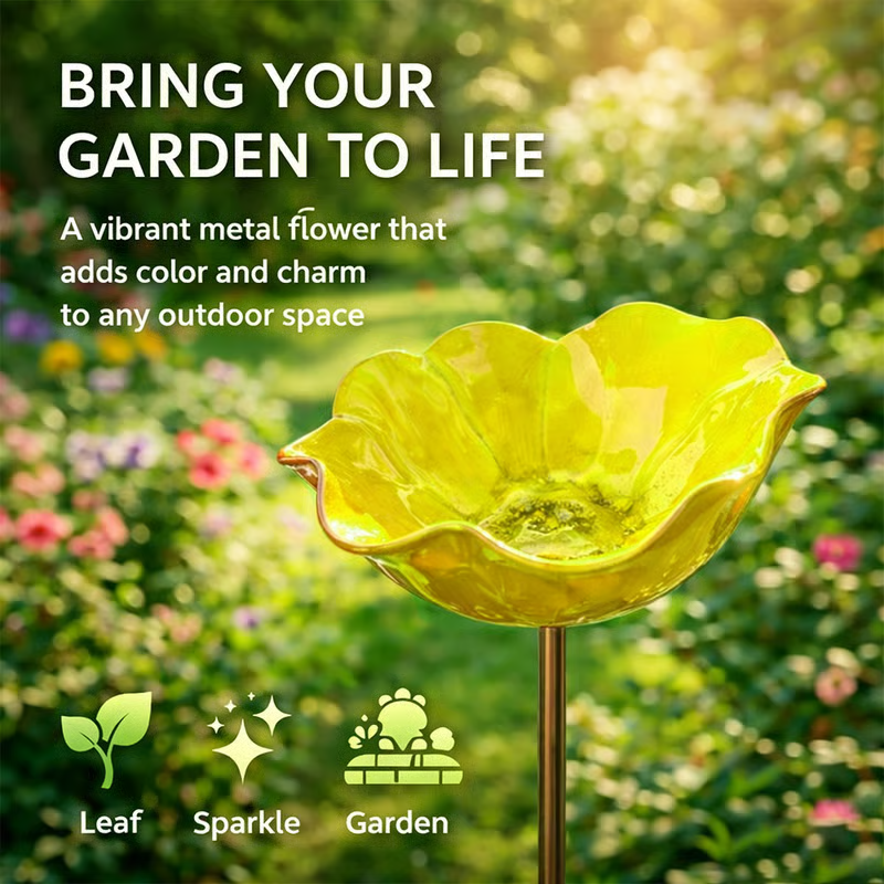 🐦2-in-1 Mini Bird Bath & Pollinator Water Station – ✨Attract Bees, Butterflies & Birds to Your Garden