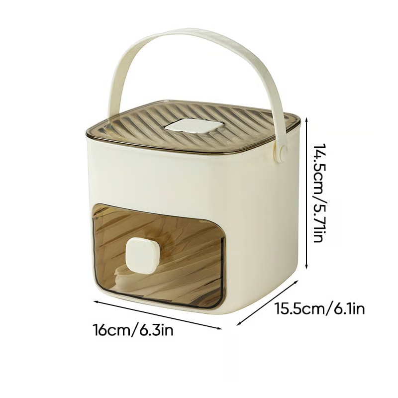 Easy-Release Press Ice Cube Maker - 48 Grids Large Capacity Storage Container for Party & Bar