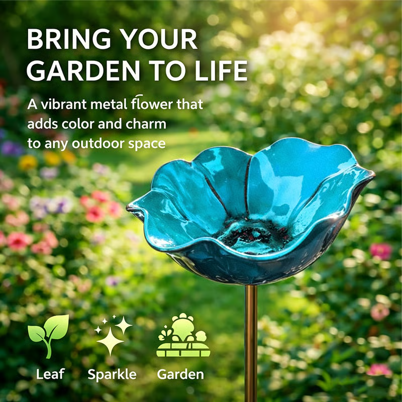 🐦2-in-1 Mini Bird Bath & Pollinator Water Station – ✨Attract Bees, Butterflies & Birds to Your Garden