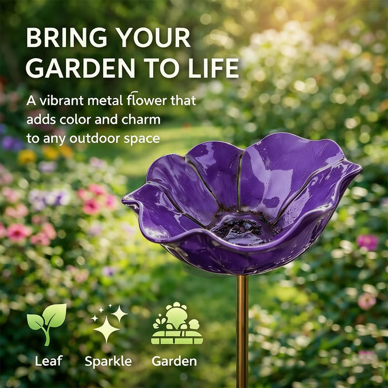 🐦2-in-1 Mini Bird Bath & Pollinator Water Station – ✨Attract Bees, Butterflies & Birds to Your Garden