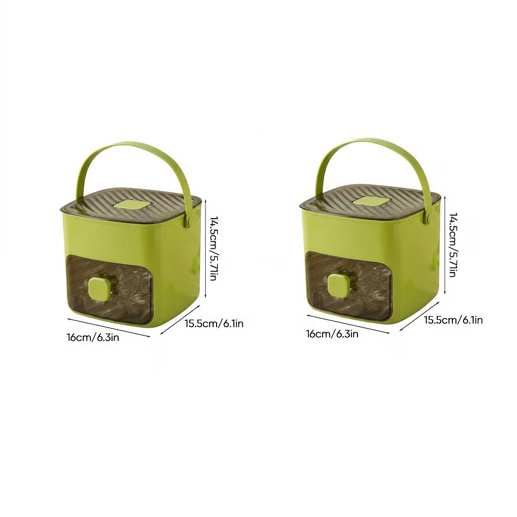 Easy-Release Press Ice Cube Maker - 48 Grids Large Capacity Storage Container for Party & Bar