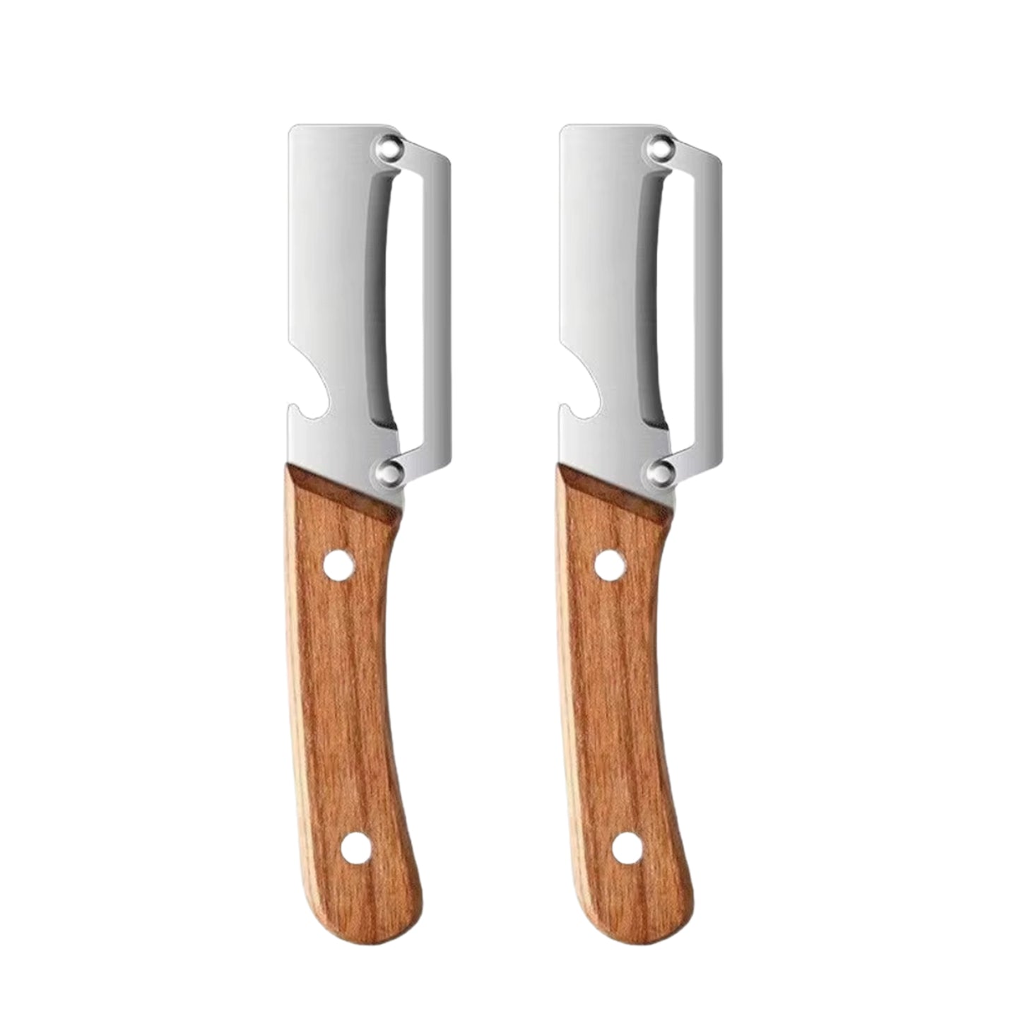 Premium Stainless Steel Peeler with Ergonomic Wooden Handle – Durable Vegetable & Fruit Slicer for Home Kitchen